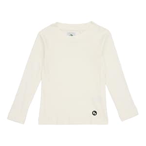 Basic T-shirt til børn i farven hvid – komfortabel børnetrøje i blødt supima-bomuld, perfekt til hverdagsbrug