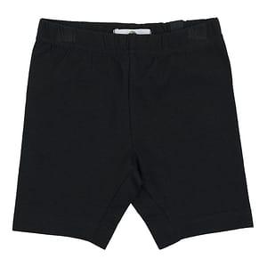 Leggingsshorts til børn i sort – fremstillet i blød og strækbar kvalitet med Supima-bomuld og elastan for optimal komfort og pasform