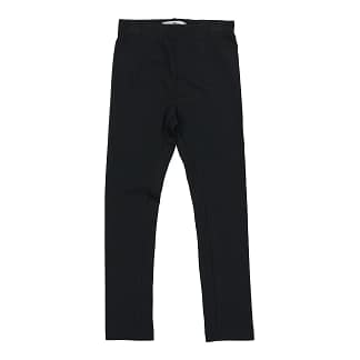 Leggings til børn i sort – fremstillet i blød og strækbar kvalitet med Supima-bomuld og elastan for optimal komfort og pasform