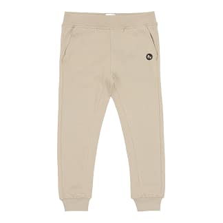 Sweatpants til børn i farven beige – eksklusivt sweatsæt fremstillet i blød og slidstærk Supima-bomuld, ideel til hverdagskomfort