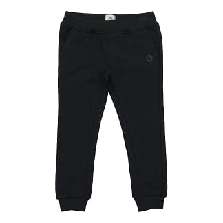 Sweatpants til børn i farven sort – eksklusivt sweatsæt fremstillet i blød og slidstærk Supima-bomuld, ideel til hverdagskomfort